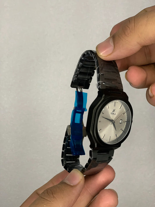 Perla Obsidian Octagonal Slim Watch