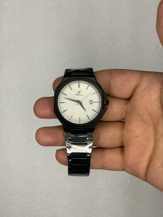 Perla Obsidian Octagonal Slim Watch